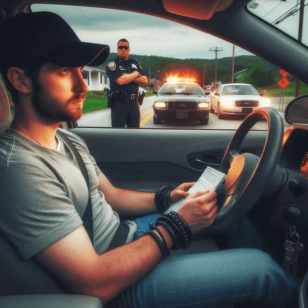 Driver is issued a Jefferson County, PA traffic ticket