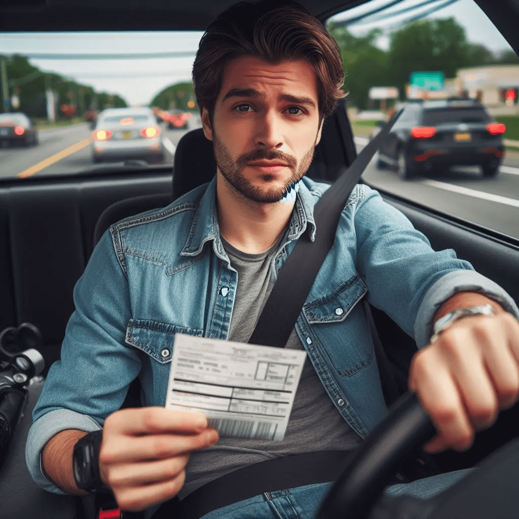 Driver holding a traffic ticket in Passaic County, NJ