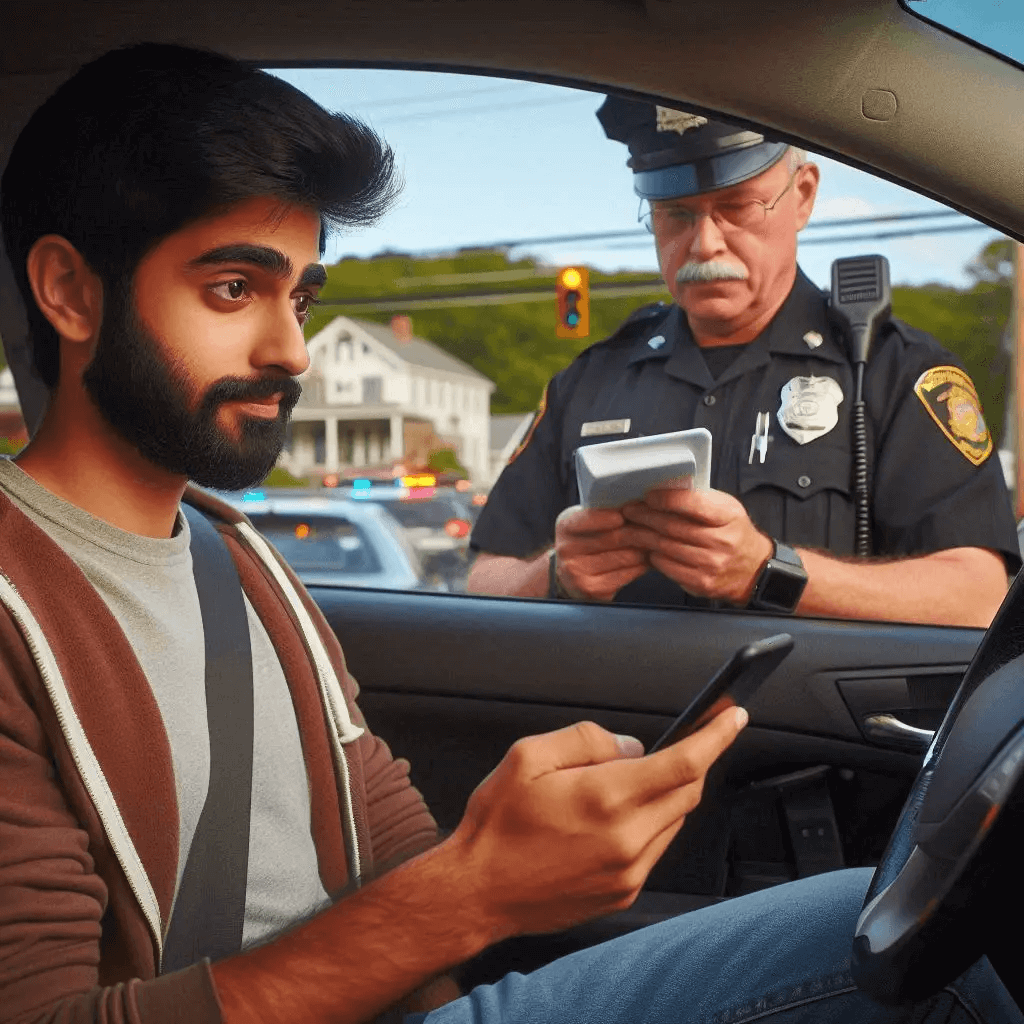 Police issues a Juniata County traffic ticket for cell phone use moving violation