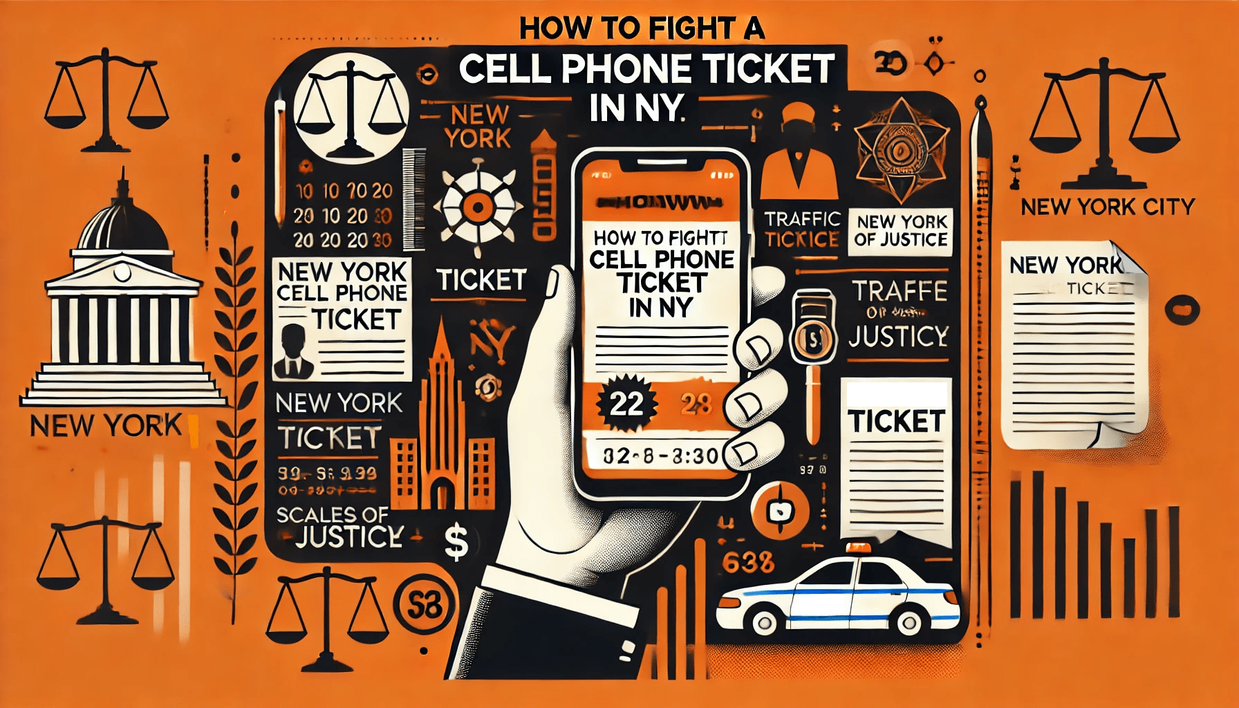 header image on how to fight a cell phone ticket in NY