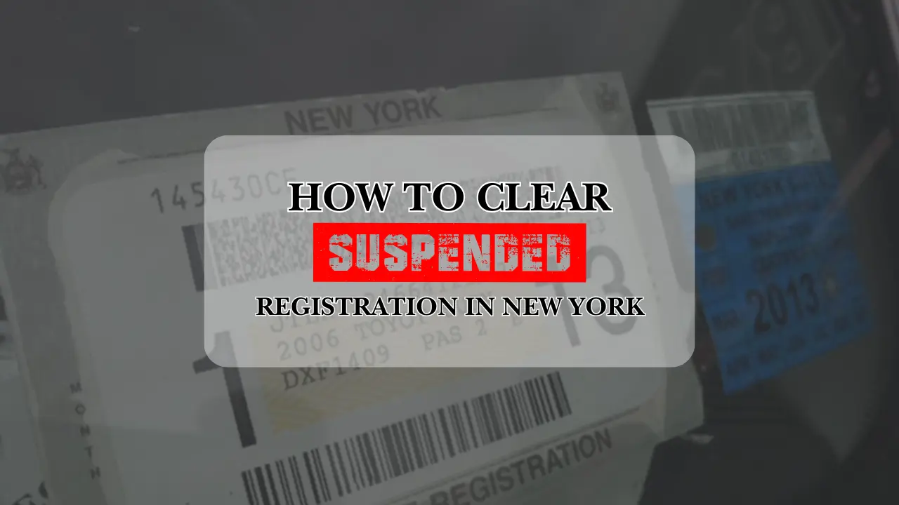 how to clear a suspended registration in ny