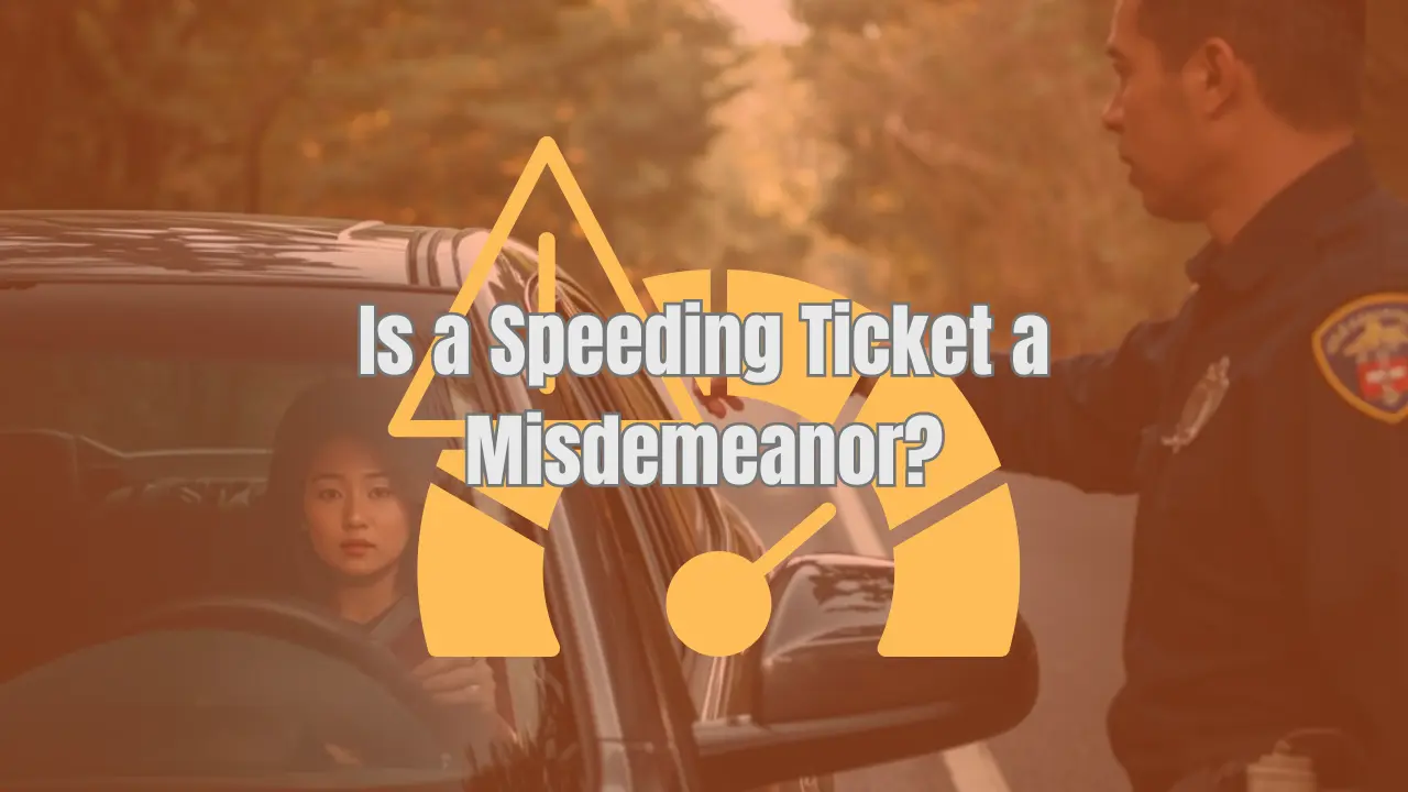 Is spedding ticket a Misdemeanor