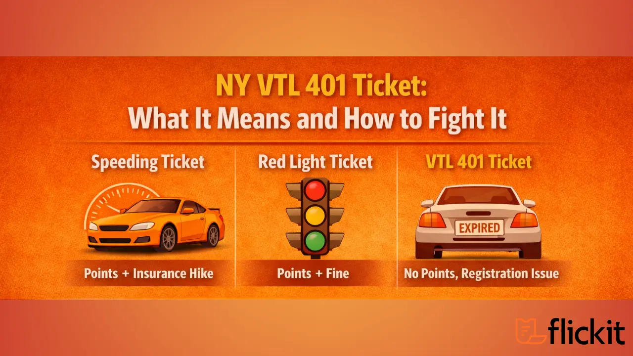 NY 401 Ticket
