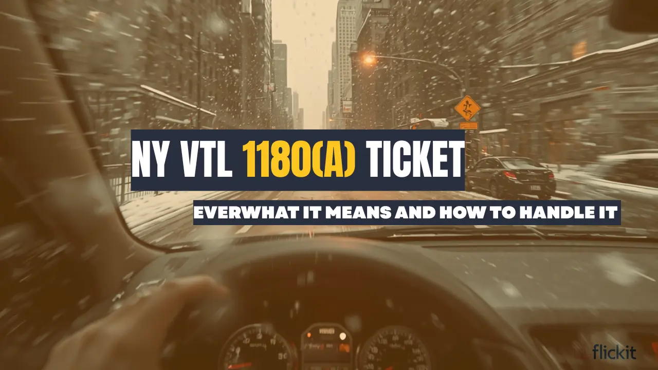 NY VTL 1180a Ticket