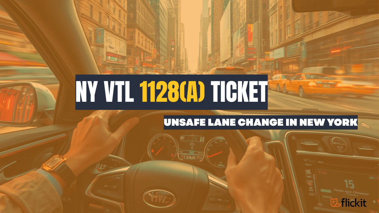 Unsafe lane change ticket