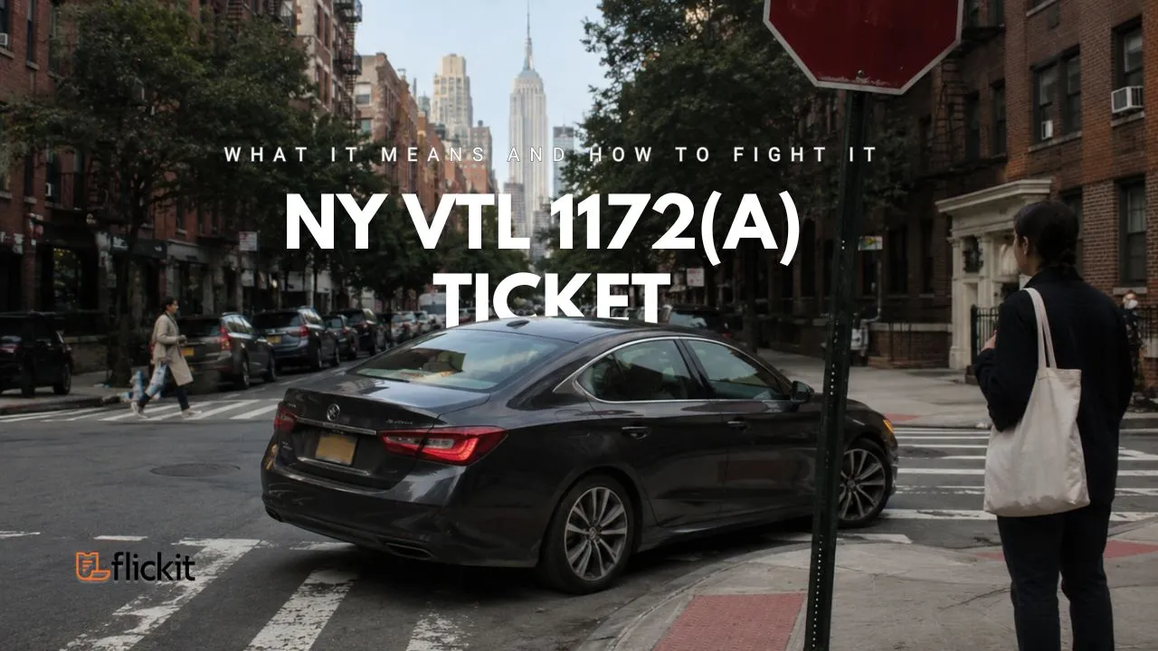 NY VTL 1172(a) ticket