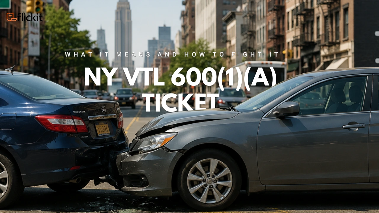 NY VTL 600(1)(a) ticket